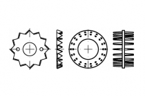 DIN 1052 Holzverbinder Temperg Typ D, geschw., eins., 65 ÜH schwarz VE=S