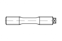 DIN 2510 1.7709 LM 20 x 160 Mu 1.7218 (1.7258)   svorník s maticemi