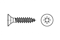 88097   4,5 x 60/36 -Z vrut, zápustná hlava, částečný závit, žlutý zinek