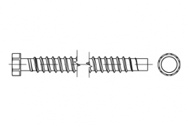 DIN 1052 Holzverbinder Temperg Typ D, geschw., eins., 65 ÜH schwarz VE=S