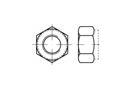 ISO 7040 A 2-70 M 8 m. braunem Ring, n. BN 205107 -3 A 2