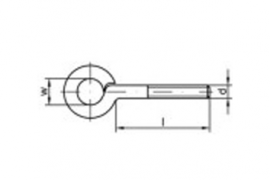 ART 88136 Gewindeösen Stahl Typ 48 M 3 x 10 galv. verzinkt gal Zn VE=S