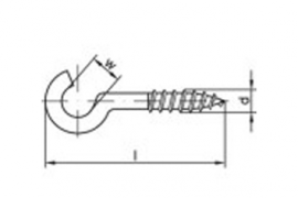 ART 88140 geb. Schr.haken Stahl Typ 11 30 mm galv. verzinkt gal Zn VE=S