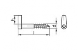 ART 88143 Winkelschraubhaken Stahl 5,8 x 80 galv. verzinkt gal Zn VE=S